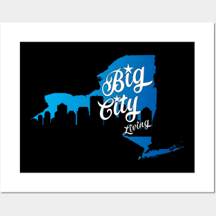 Big City Living NY Map Posters and Art